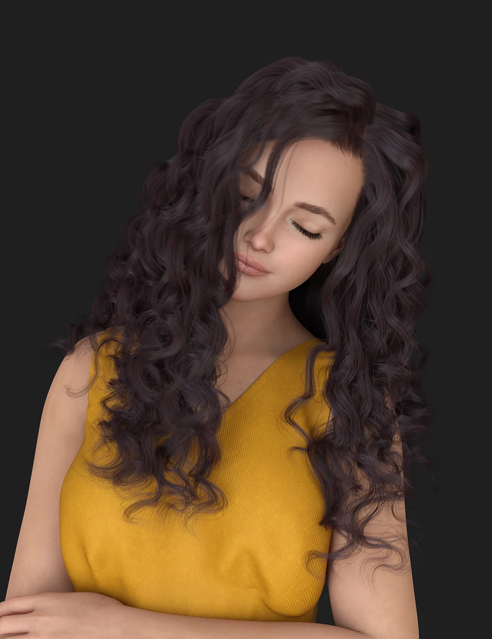 dForce XYZ Adorable Curly Hair for Genesis 9 [REPOST]
