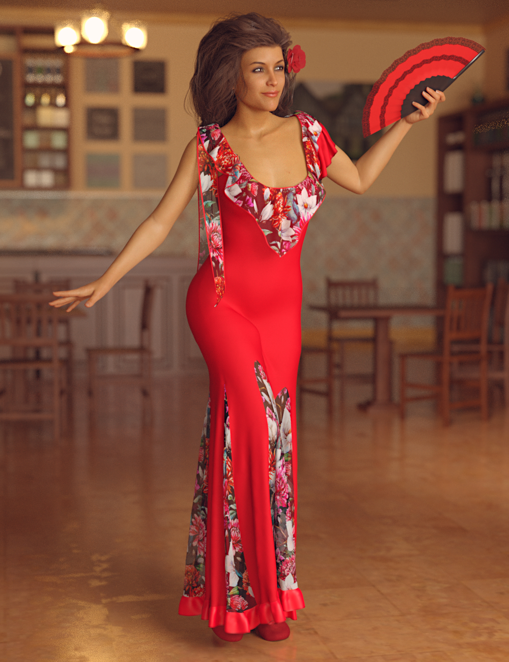dforce flamenco outfit for genesis 8 females 00 main daz3d FXSpihVM
